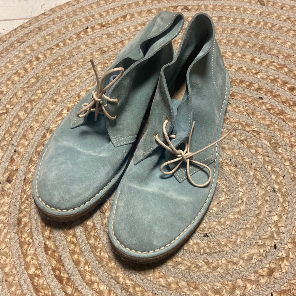 Kate Spade desert boot blue suede size 9